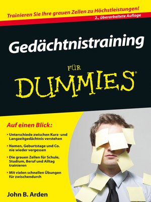 cover image of Ged&auml;chtnistraining f&uuml;r Dummies